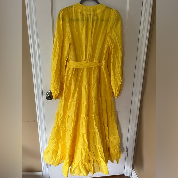 Banana Republic Yellow Wrap Dress - Picture 3 of 5